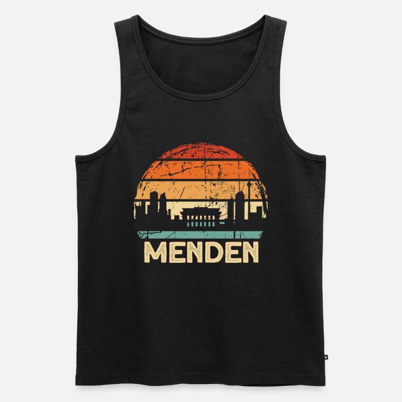 Menden - Männer Premium Bio Tank Top - Schwarz