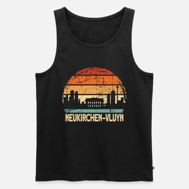 Neukirchen-Vluyn - Männer Premium Bio Tank Top - Schwarz