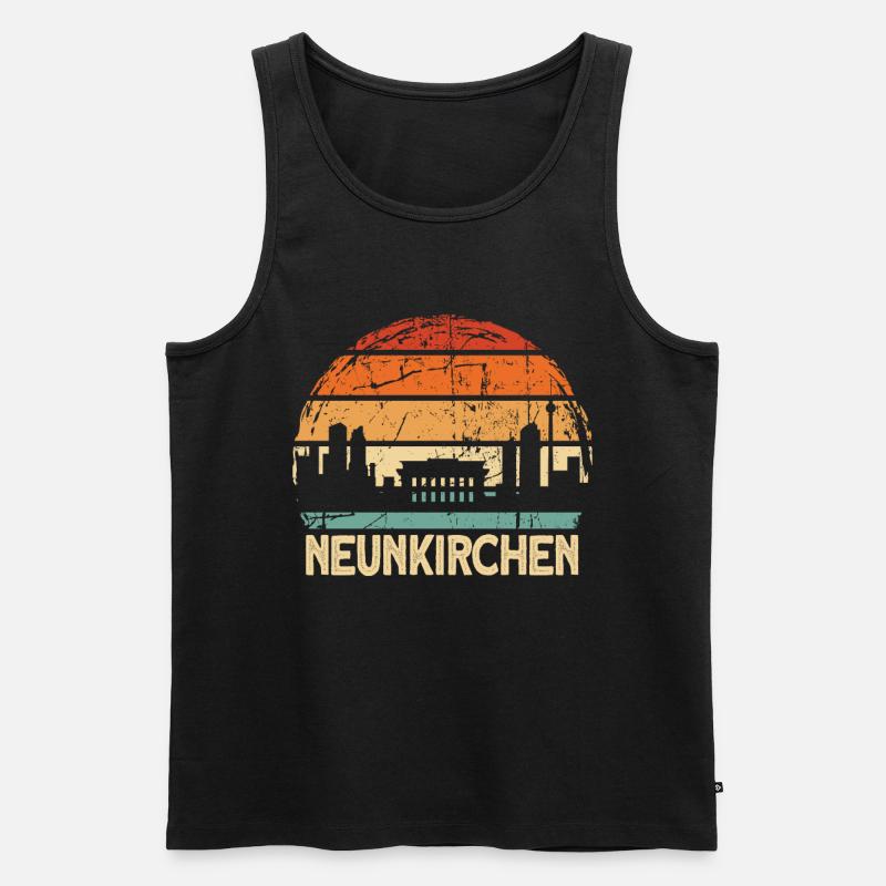Neunkirchen - Männer Premium Bio Tank Top - Schwarz