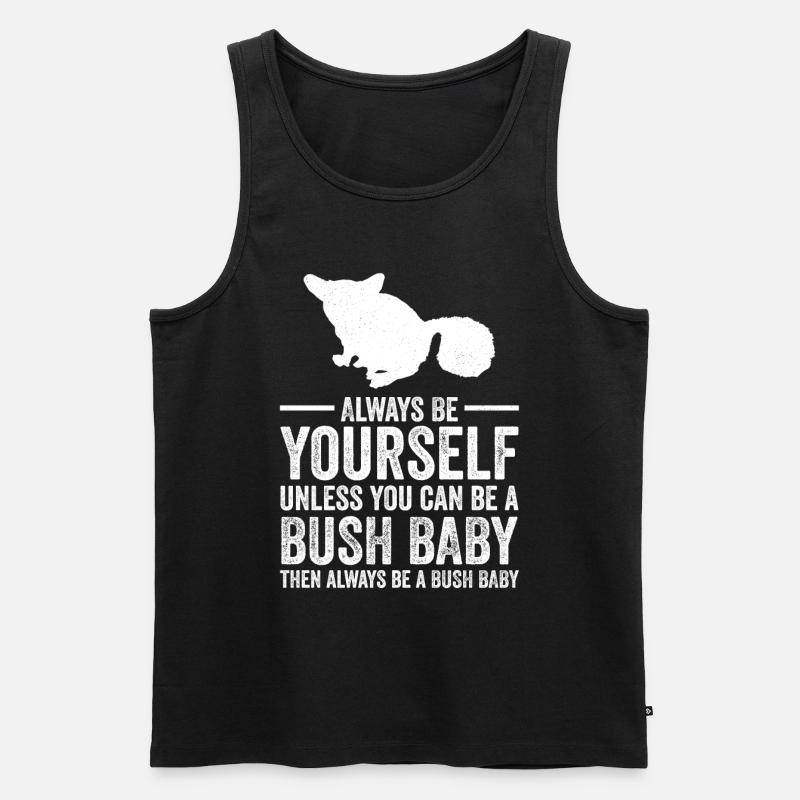 Galago - Männer Premium Bio Tank Top - Schwarz