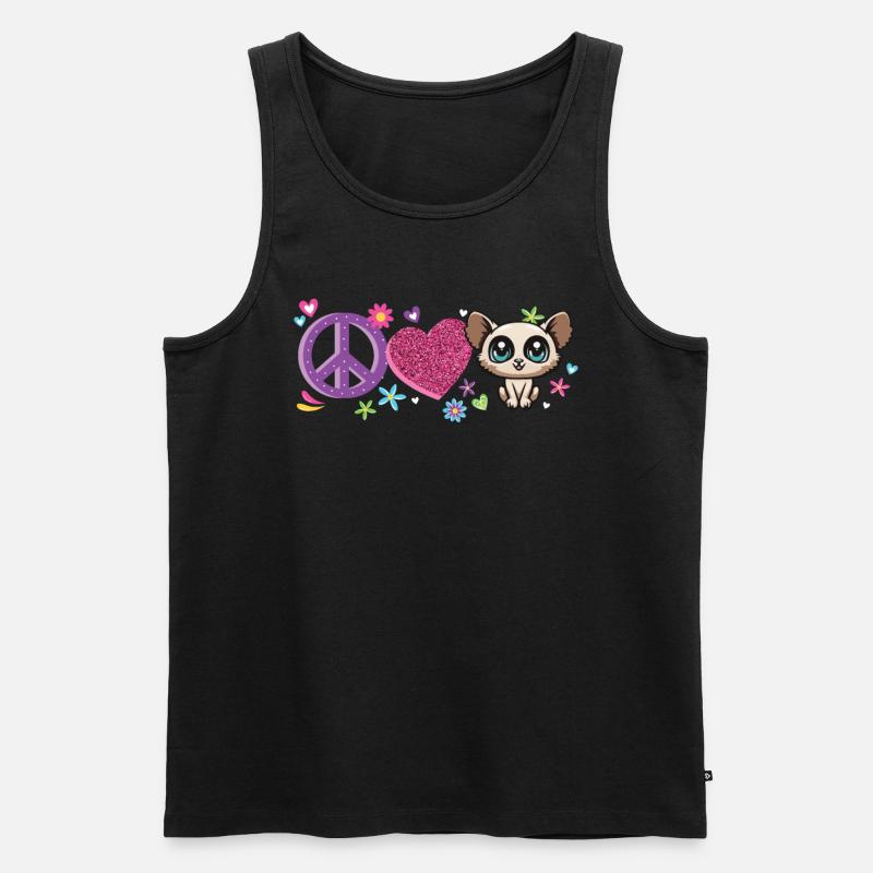 Galago - Männer Premium Bio Tank Top - Schwarz