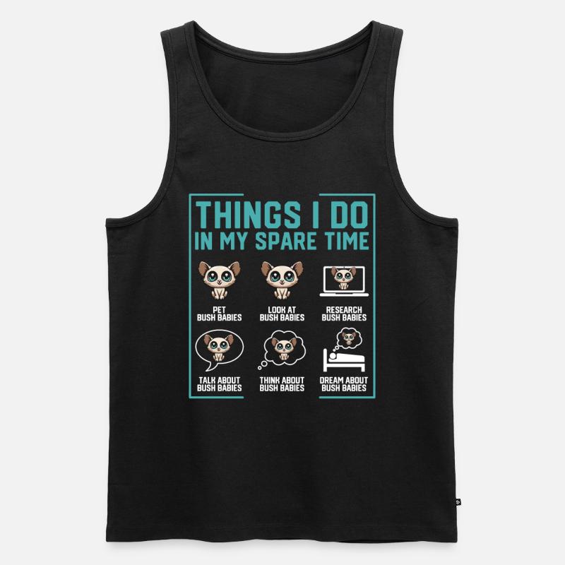 Galago - Männer Premium Bio Tank Top - Schwarz