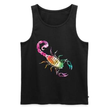 Scorpion - Débardeur bio Premium Homme - noir - Devant - Michal (187cm)