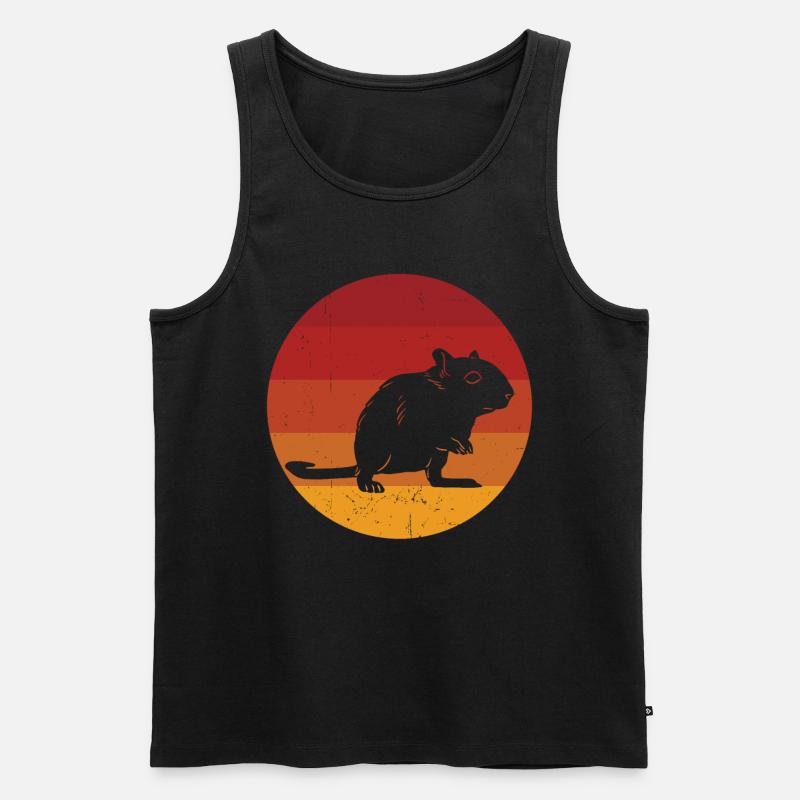 Rennmaus - Männer Premium Bio Tank Top - Schwarz