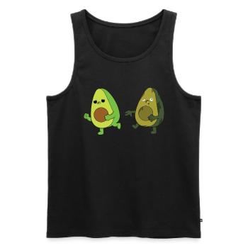 Avocat Zombie - Débardeur bio Premium Homme - noir - Devant - Michal (187cm)