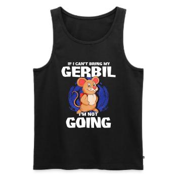 Rennmaus Maus Geschenk - Männer Premium Bio Tank Top - Schwarz - Vorne - Michal (187cm)
