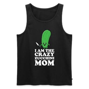 Courgette - Men's Premium Organic Tank Top - black - Front - AI Model Male 178 light (178cm)