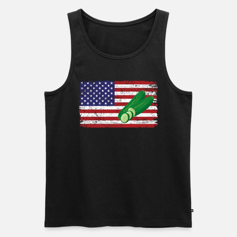 Zucchini - Männer Premium Bio Tank Top - Schwarz