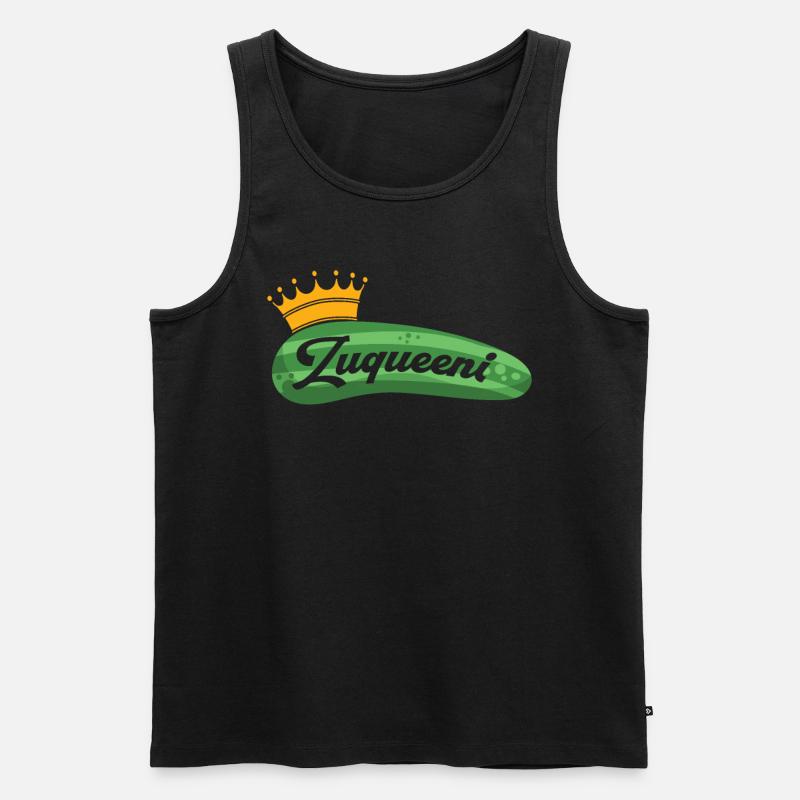 Zucchini - Männer Premium Bio Tank Top - Schwarz