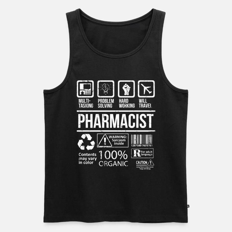 Apotheker - Männer Premium Bio Tank Top - Schwarz