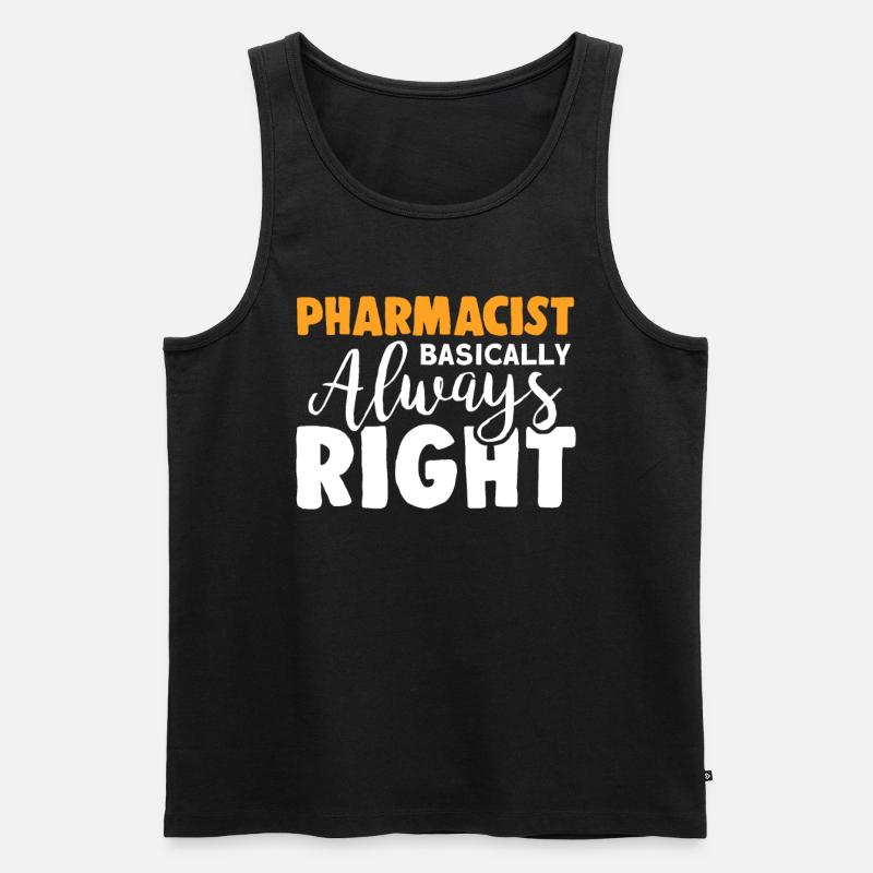 Apotheker - Männer Premium Bio Tank Top - Schwarz