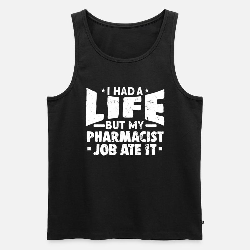 Apotheker - Männer Premium Bio Tank Top - Schwarz