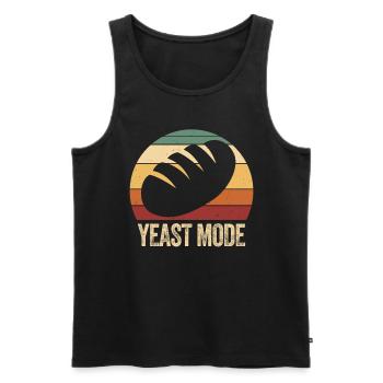 Weinlese-Hefe-Modus - Männer Premium Bio Tank Top - Schwarz - Vorne - AI Model Male 178 light (178cm)