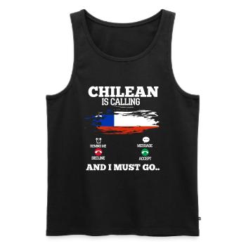 Chili - Débardeur bio Premium Homme - noir - Devant - Michal (187cm)