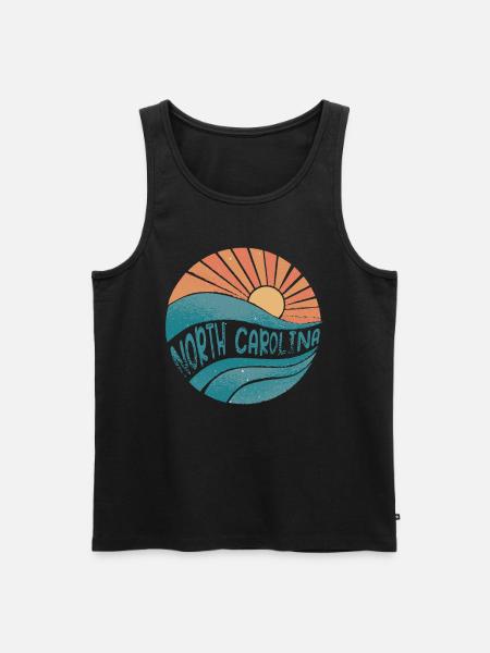 North Carolina - Men's Premium Organic Tank Top - black