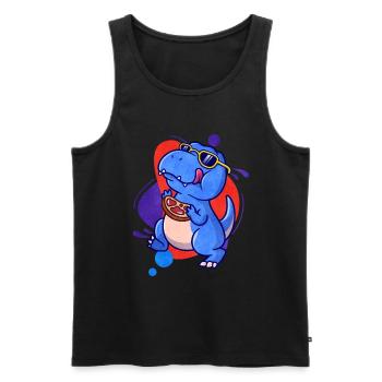 Steak - Männer Premium Bio Tank Top - Schwarz - Vorne - AI Model Male 178 light (178cm)