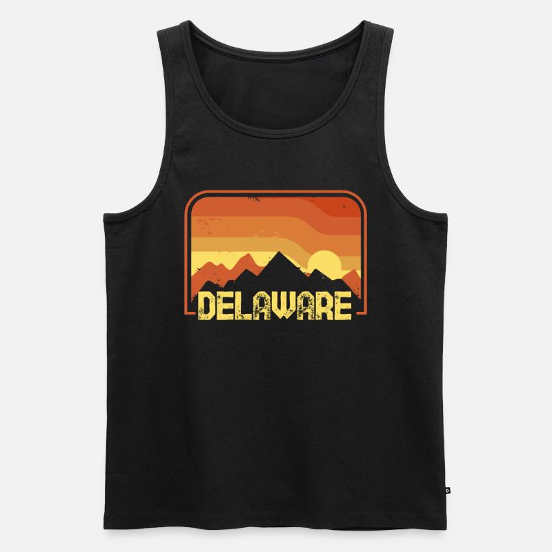 delaware - Männer Premium Bio Tank Top - Schwarz