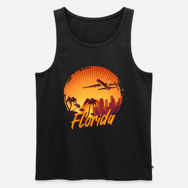 florida - Männer Premium Bio Tank Top - Schwarz