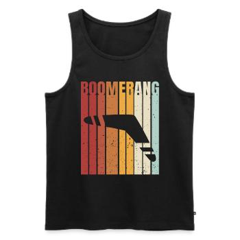 Boomerang - Débardeur bio Premium Homme - noir - Devant - Michal (187cm)