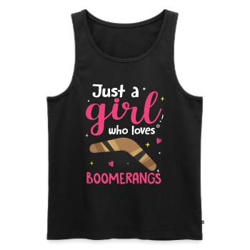 Boomerang - Débardeur bio Premium Homme - noir - Devant - Michal (187cm)