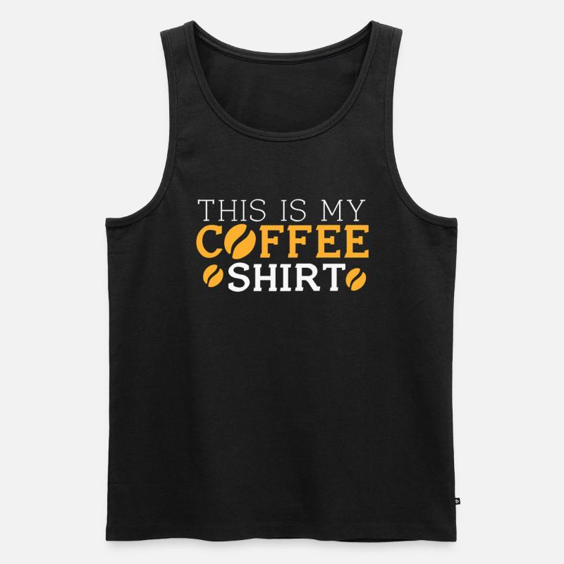 Kafffee Rösten Geschenk - Männer Premium Bio Tank Top - Schwarz