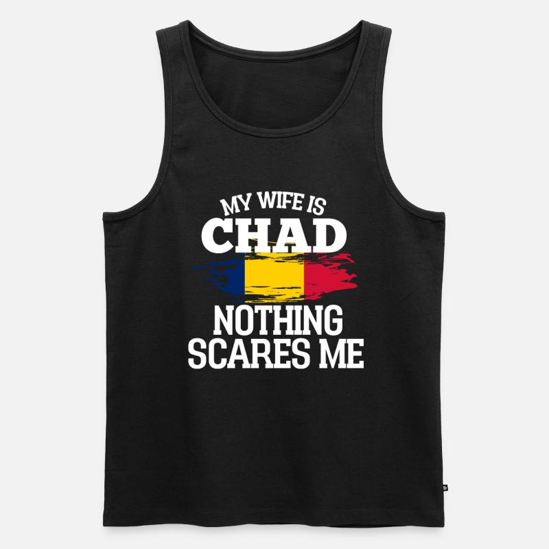 Chad Ehefrau - Männer Premium Bio Tank Top - Schwarz