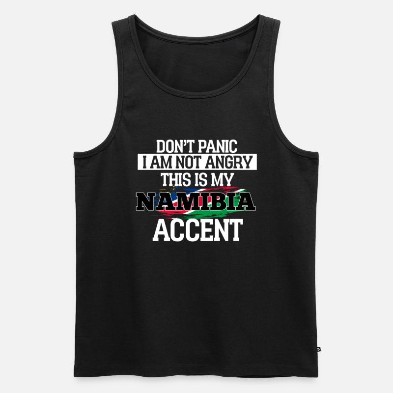 Namibia - Männer Premium Bio Tank Top - Schwarz