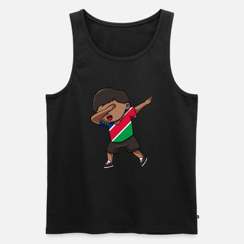 Namibia - Männer Premium Bio Tank Top - Schwarz