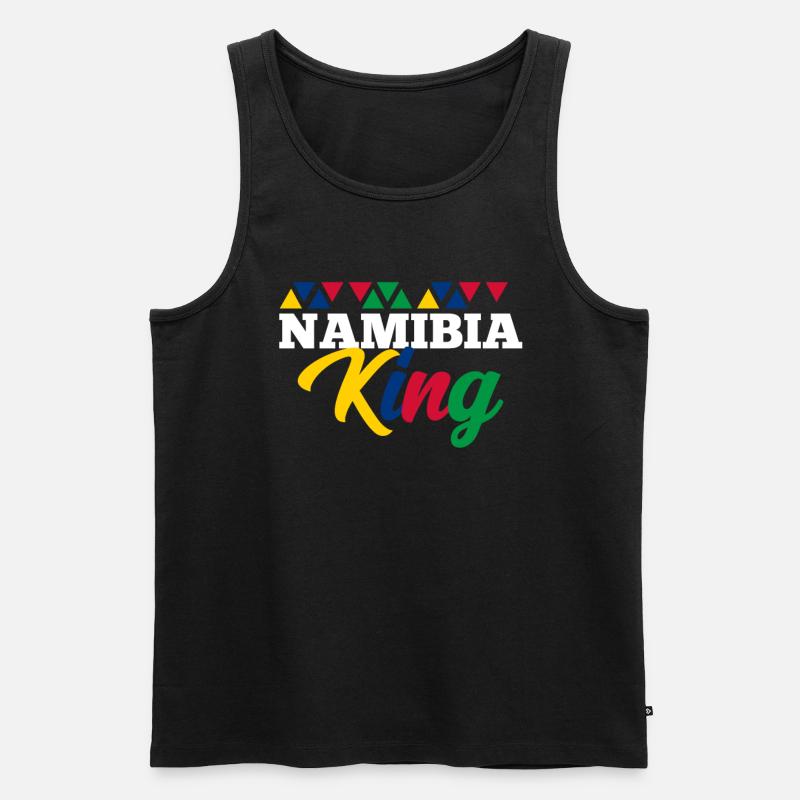 Namibia - Männer Premium Bio Tank Top - Schwarz