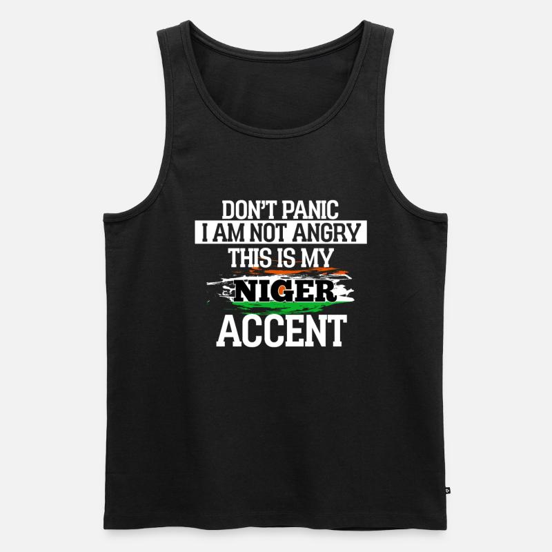 Niger - Männer Premium Bio Tank Top - Schwarz