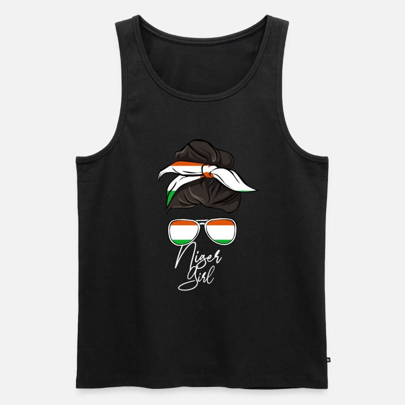 Niger - Männer Premium Bio Tank Top - Schwarz