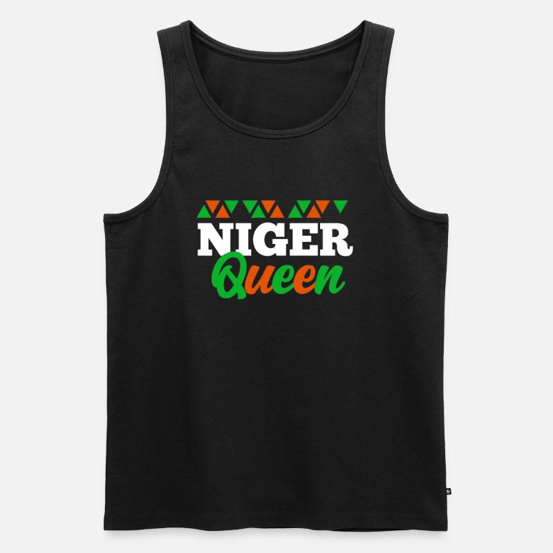 Niger - Männer Premium Bio Tank Top - Schwarz