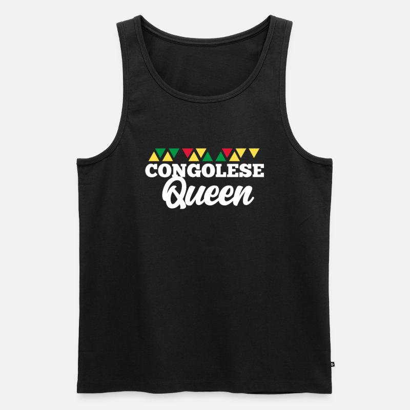 Kongo - Männer Premium Bio Tank Top - Schwarz