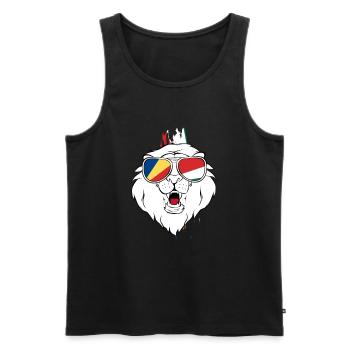 Seychelles - Men's Premium Organic Tank Top - black - Front - AI Model Male 178 light (178cm)