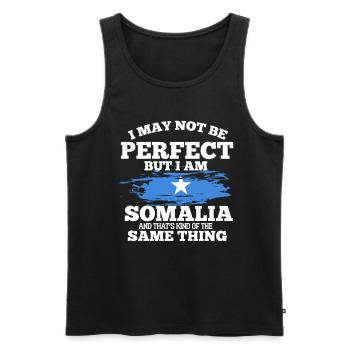 Somalia - Men's Premium Organic Tank Top - black - Front - AI Model Male 178 light (178cm)