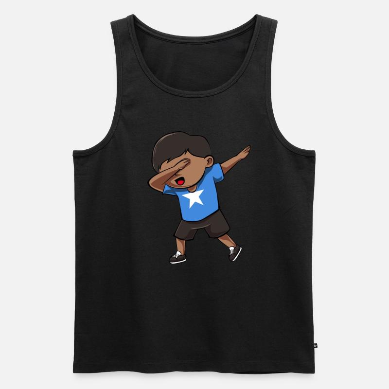 Somalia - Männer Premium Bio Tank Top - Schwarz