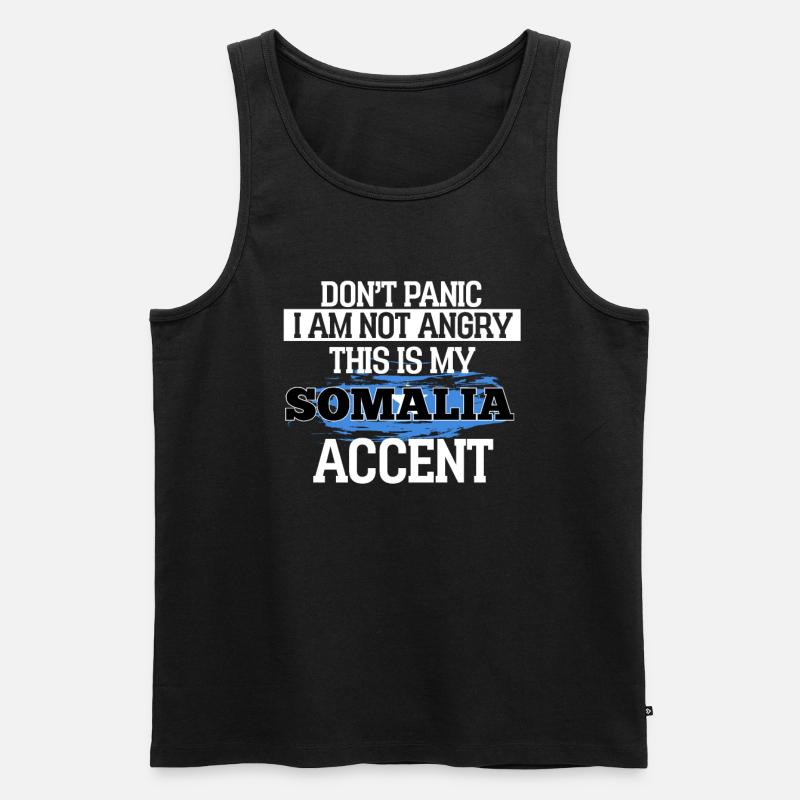 Somalia - Männer Premium Bio Tank Top - Schwarz