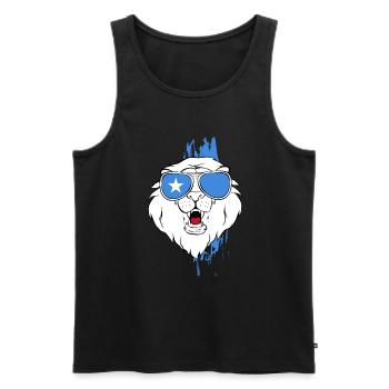 Somalia - Men's Premium Organic Tank Top - black - Front - AI Model Male 178 light (178cm)