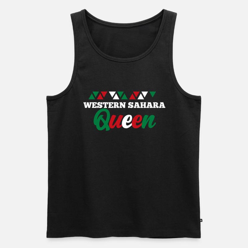 Westsahara - Männer Premium Bio Tank Top - Schwarz