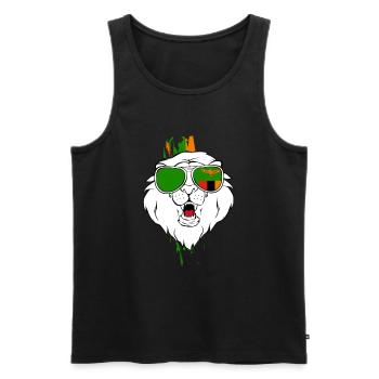 Sambia - Männer Premium Bio Tank Top - Schwarz - Vorne - AI Model Male 178 light (178cm)