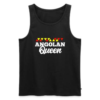 Angola - Men's Premium Organic Tank Top - black - Front - Michal (187cm)