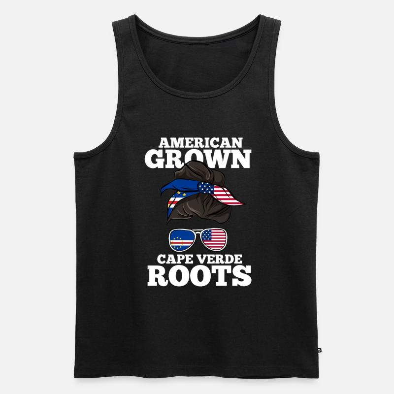 Cape Verde - Männer Premium Bio Tank Top - Schwarz