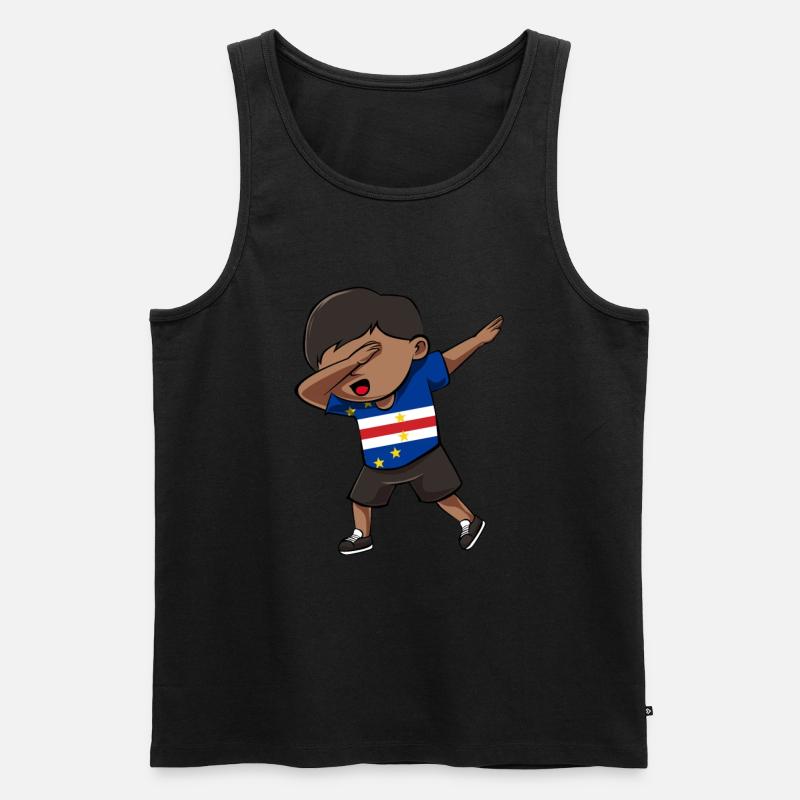 Cape Verde - Männer Premium Bio Tank Top - Schwarz