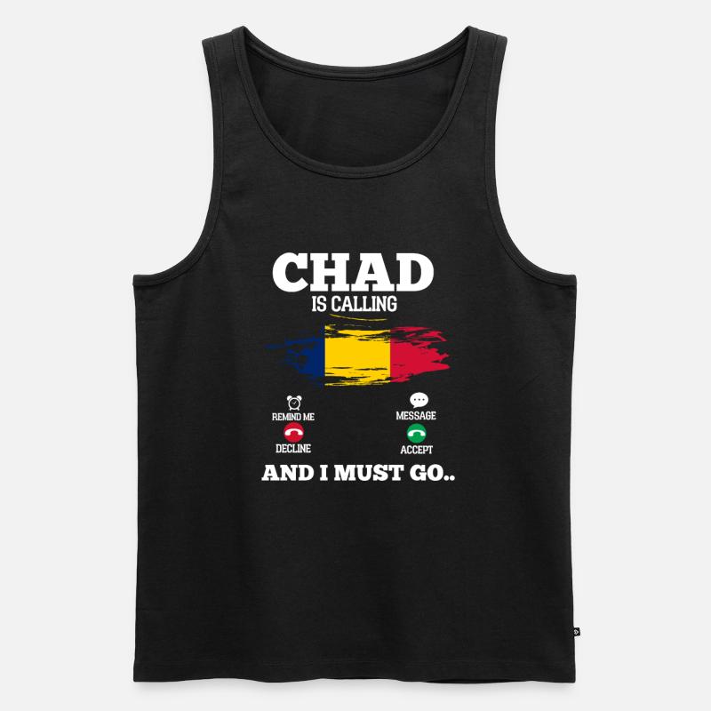Chad - Männer Premium Bio Tank Top - Schwarz