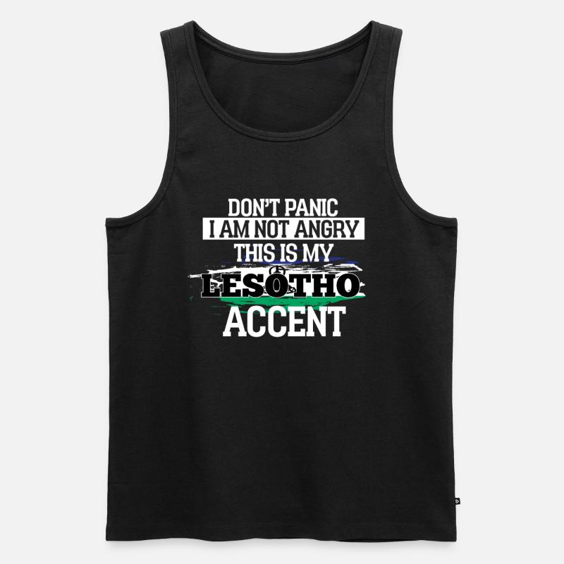 Libya - Männer Premium Bio Tank Top - Schwarz