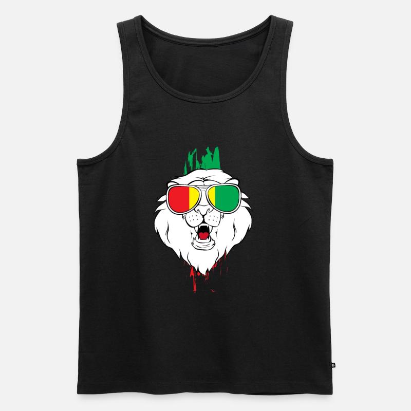 Guinea Queen - Männer Premium Bio Tank Top - Schwarz