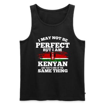 Kenya - Débardeur bio Premium Homme - noir - Devant - Michal (187cm)
