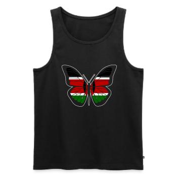 Kenya - Débardeur bio Premium Homme - noir - Devant - Michal (187cm)