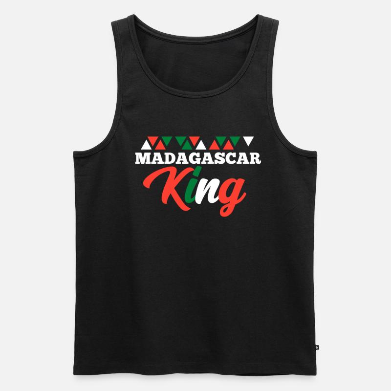 Madagaskar - Männer Premium Bio Tank Top - Schwarz