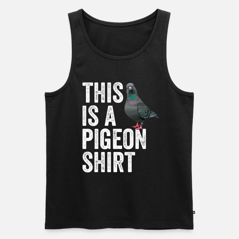 Das ist eine Taube - Männer Premium Bio Tank Top - Schwarz